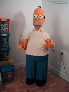 Homer Simpson - Komplett aus Lego